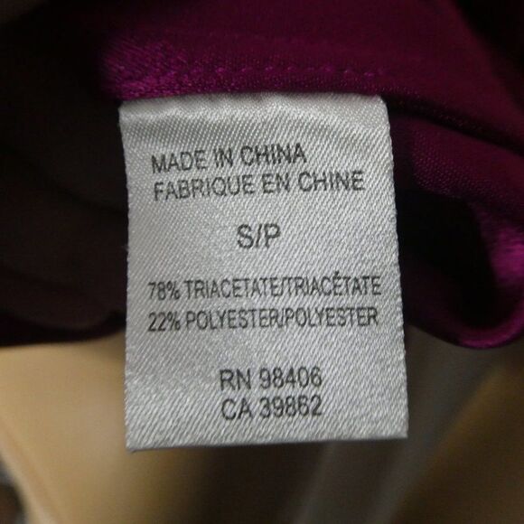 Theory Besette Bracket Pleated Blouse Top Fuchsia - Picture 7 of 9